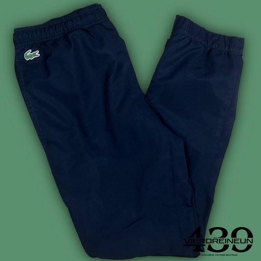 navyblue Lacoste trackpants {S}