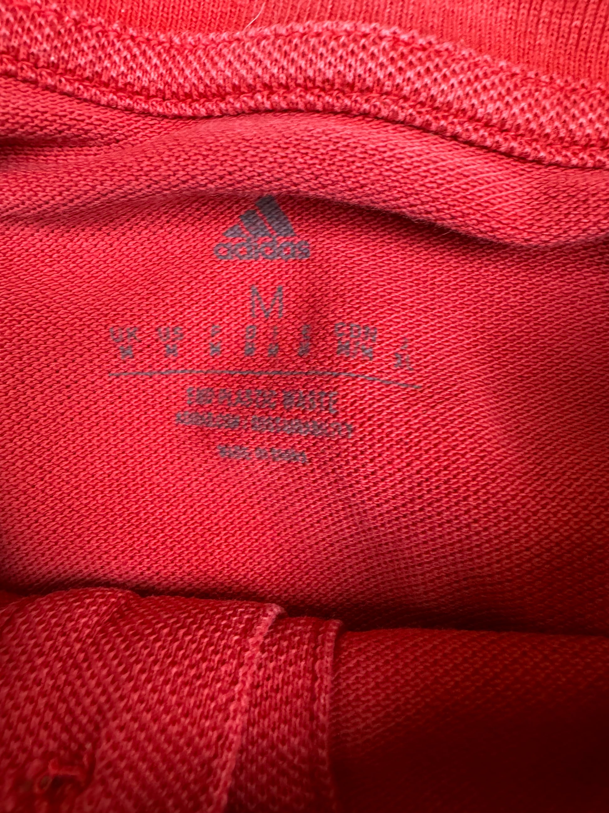red Adidas Manchester United polo {M}