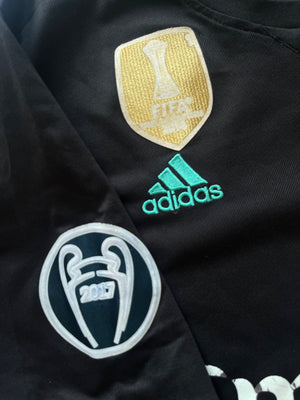 black Adidas Real Madrid 2017-2018 away jersey {XXL}