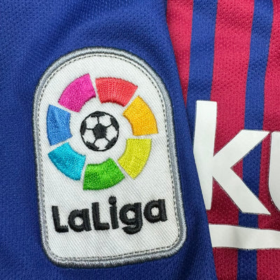 blue Nike Fc Barcelona home jersey {S}