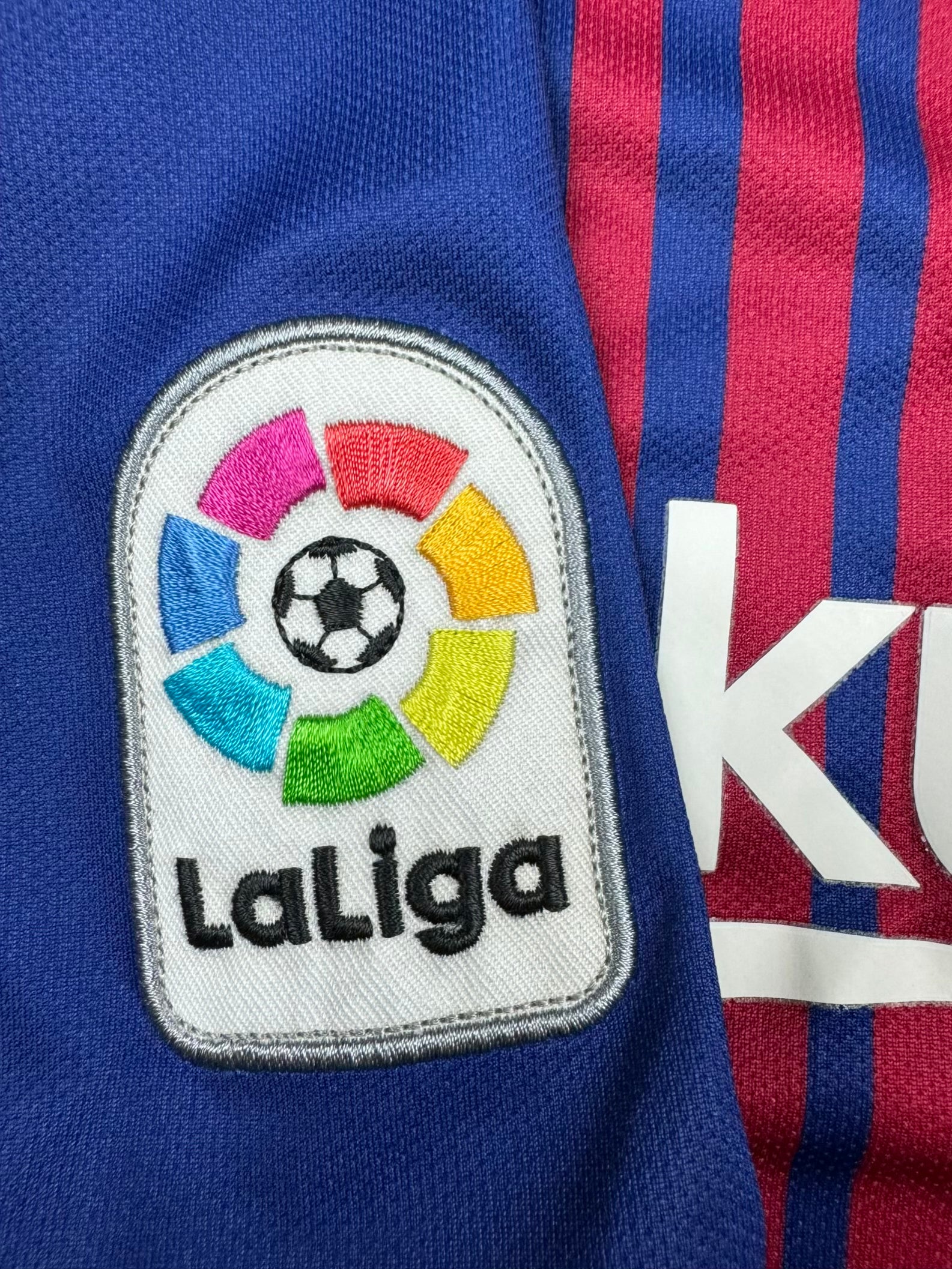 blue Nike Fc Barcelona home jersey {S}