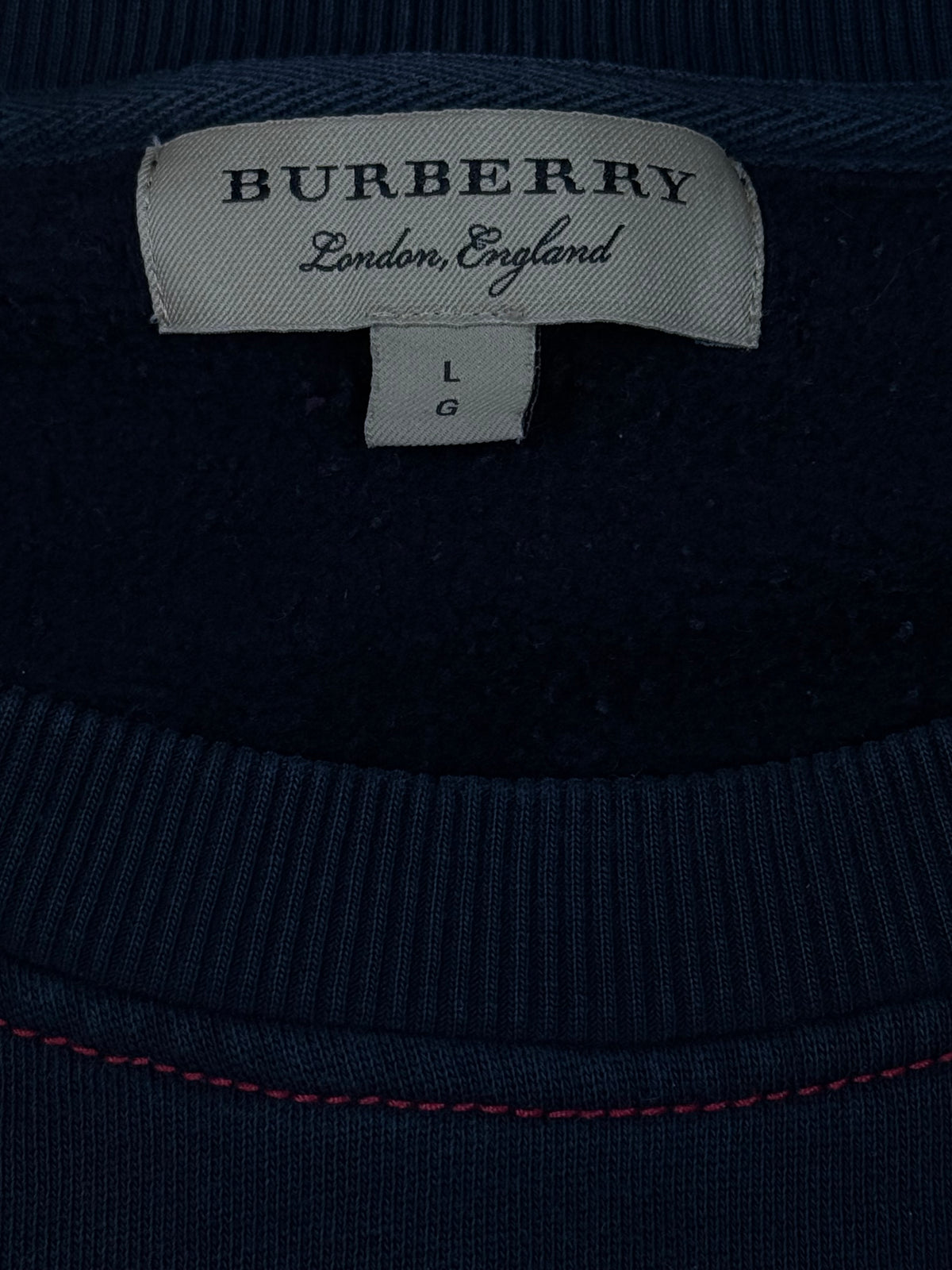 vintage navyblue Burberry sweater {L}
