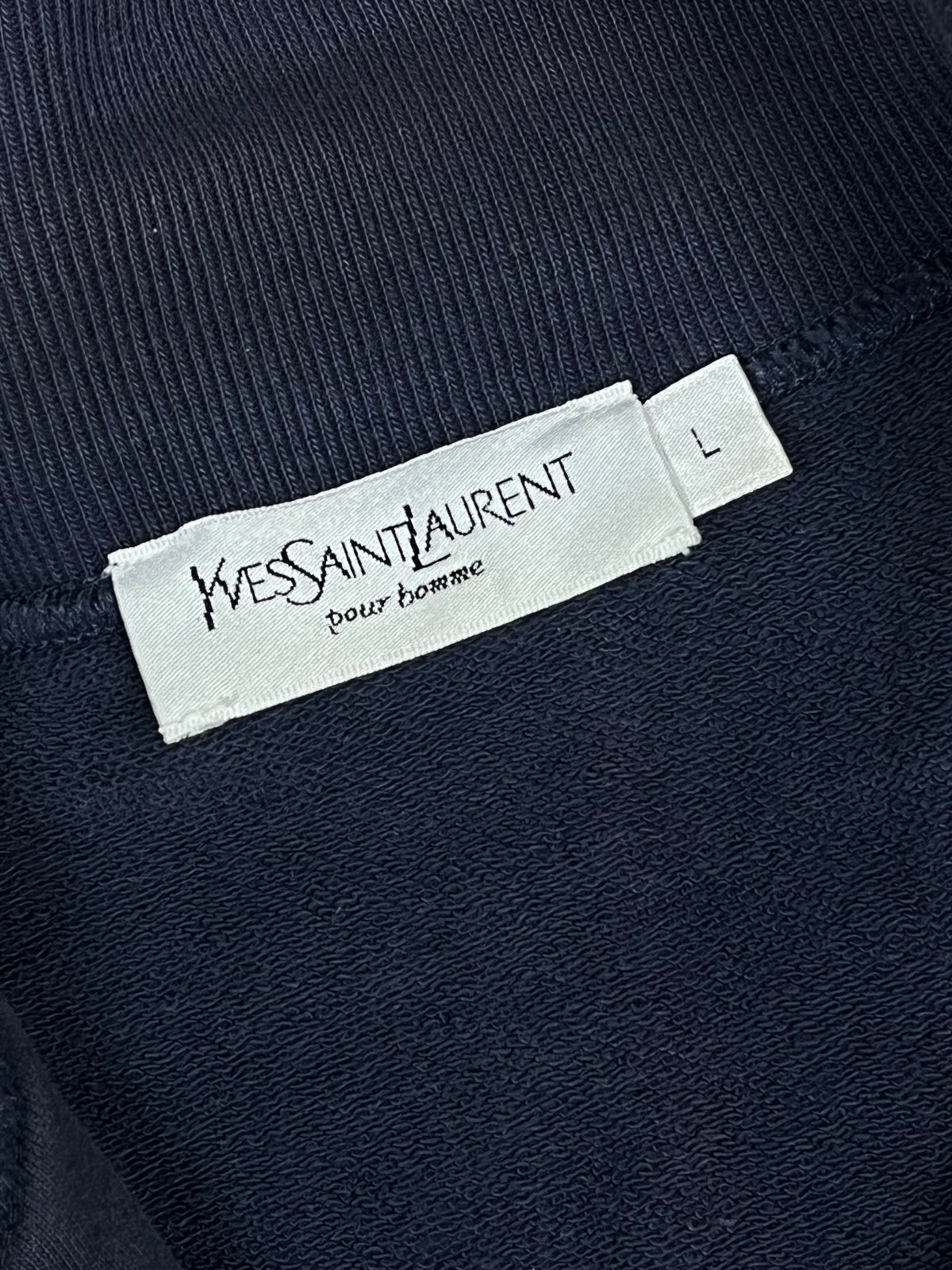 vintage navyblue YSL Yves Saint Laurent sweatjacket {L}