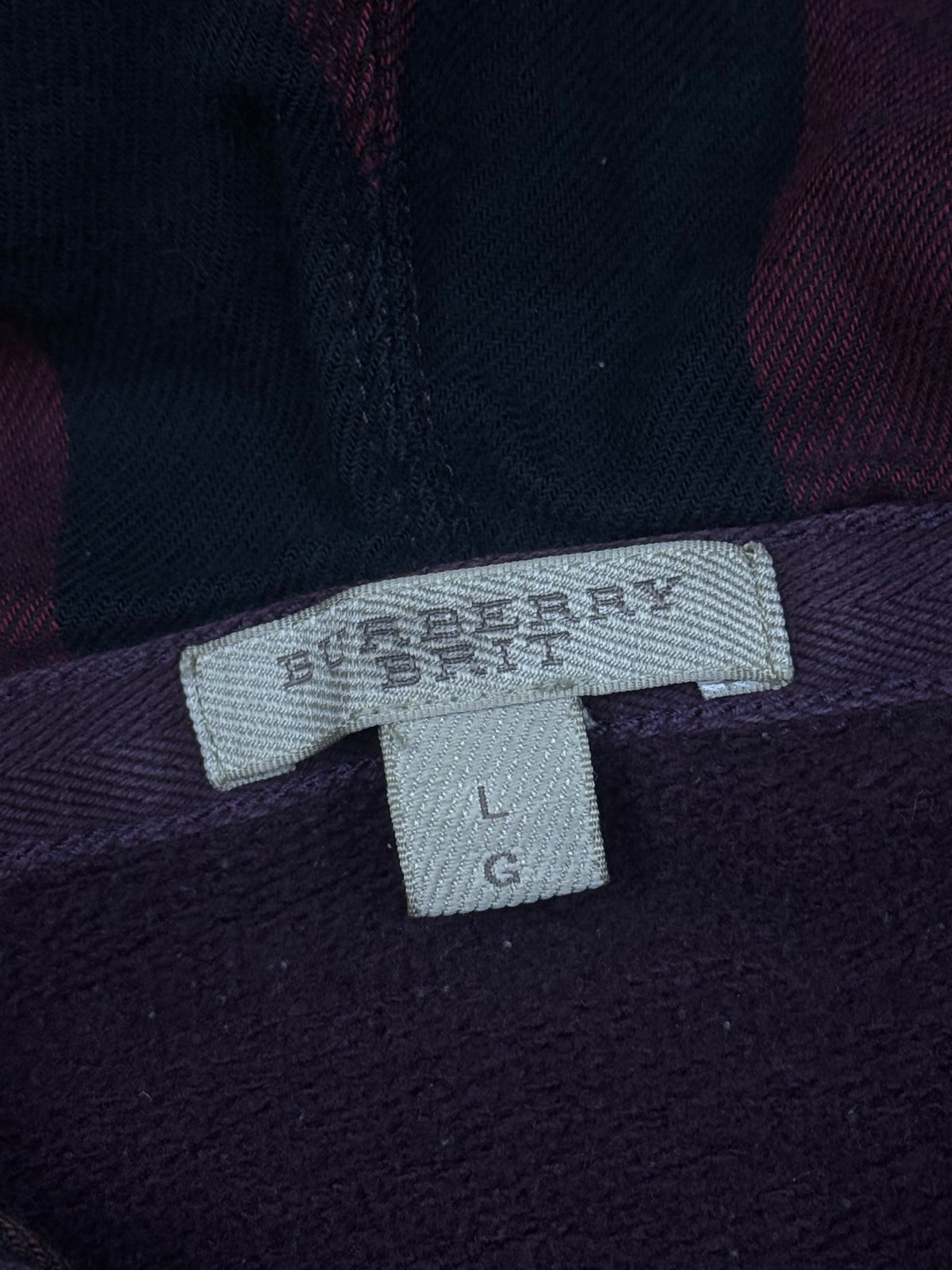 vintage Burberry sweatjacket {L}
