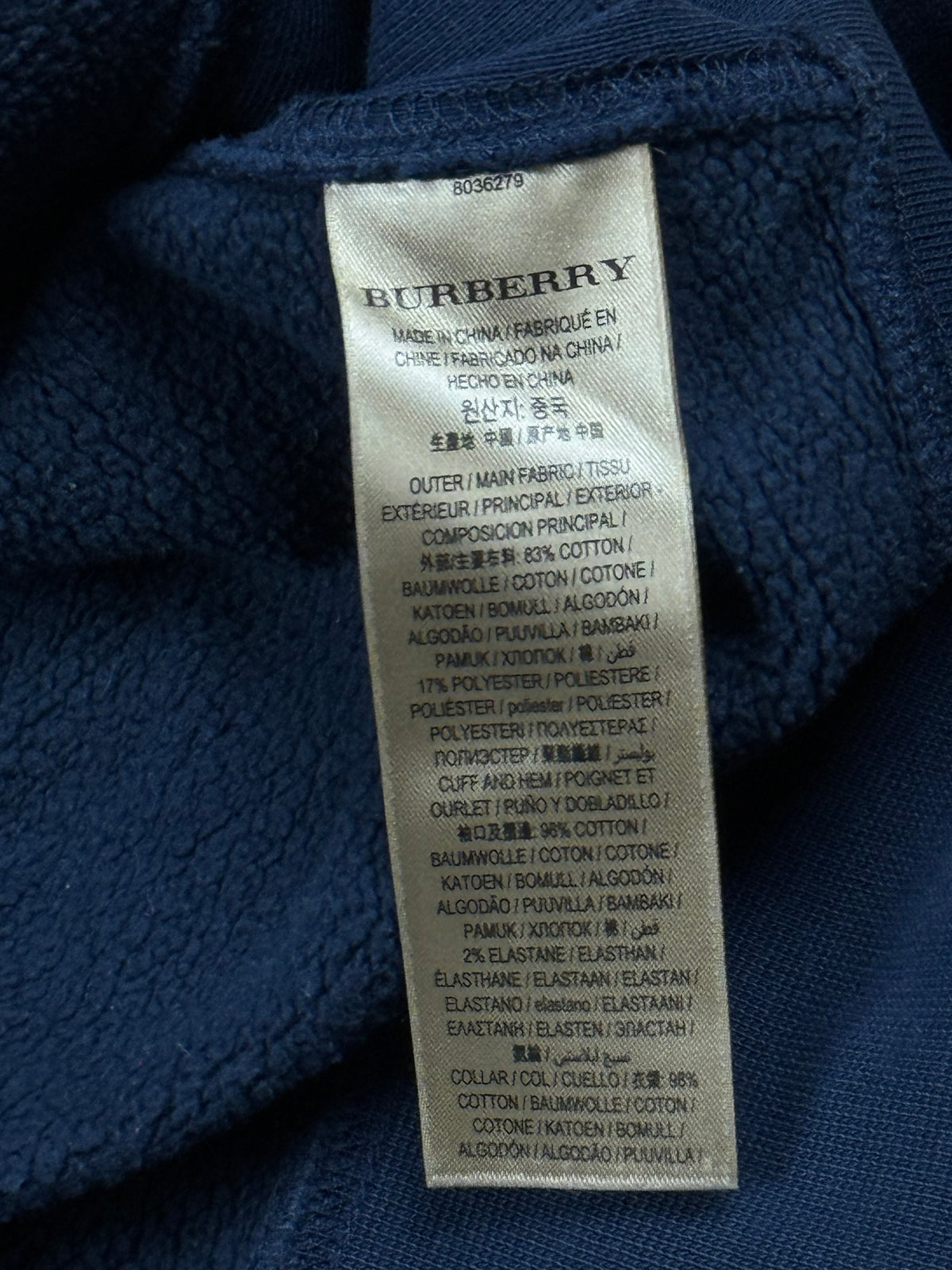 vintage navyblue Burberry sweater {M}