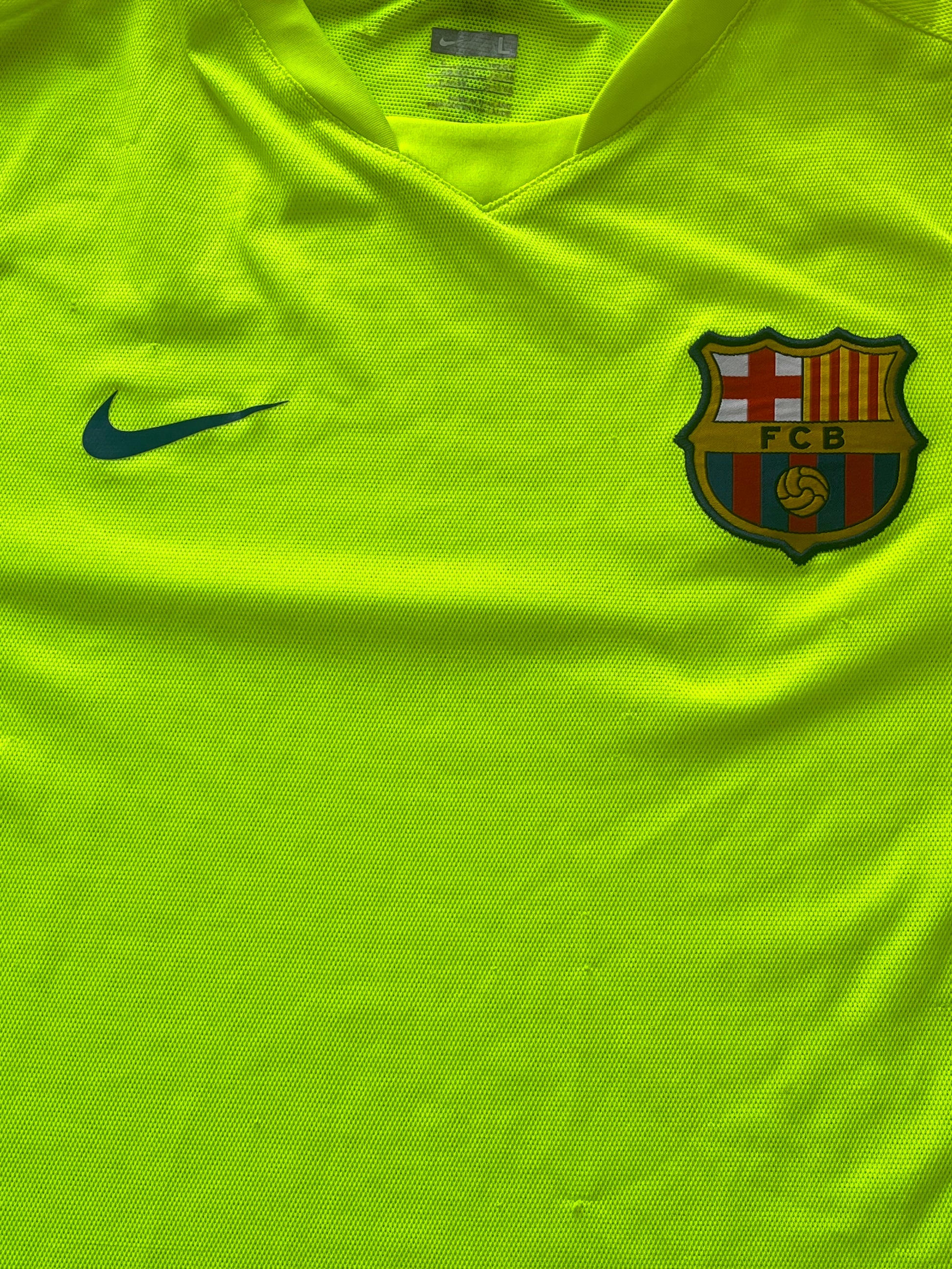 vintage Nike Fc Barcelona trainingsjersey {L}