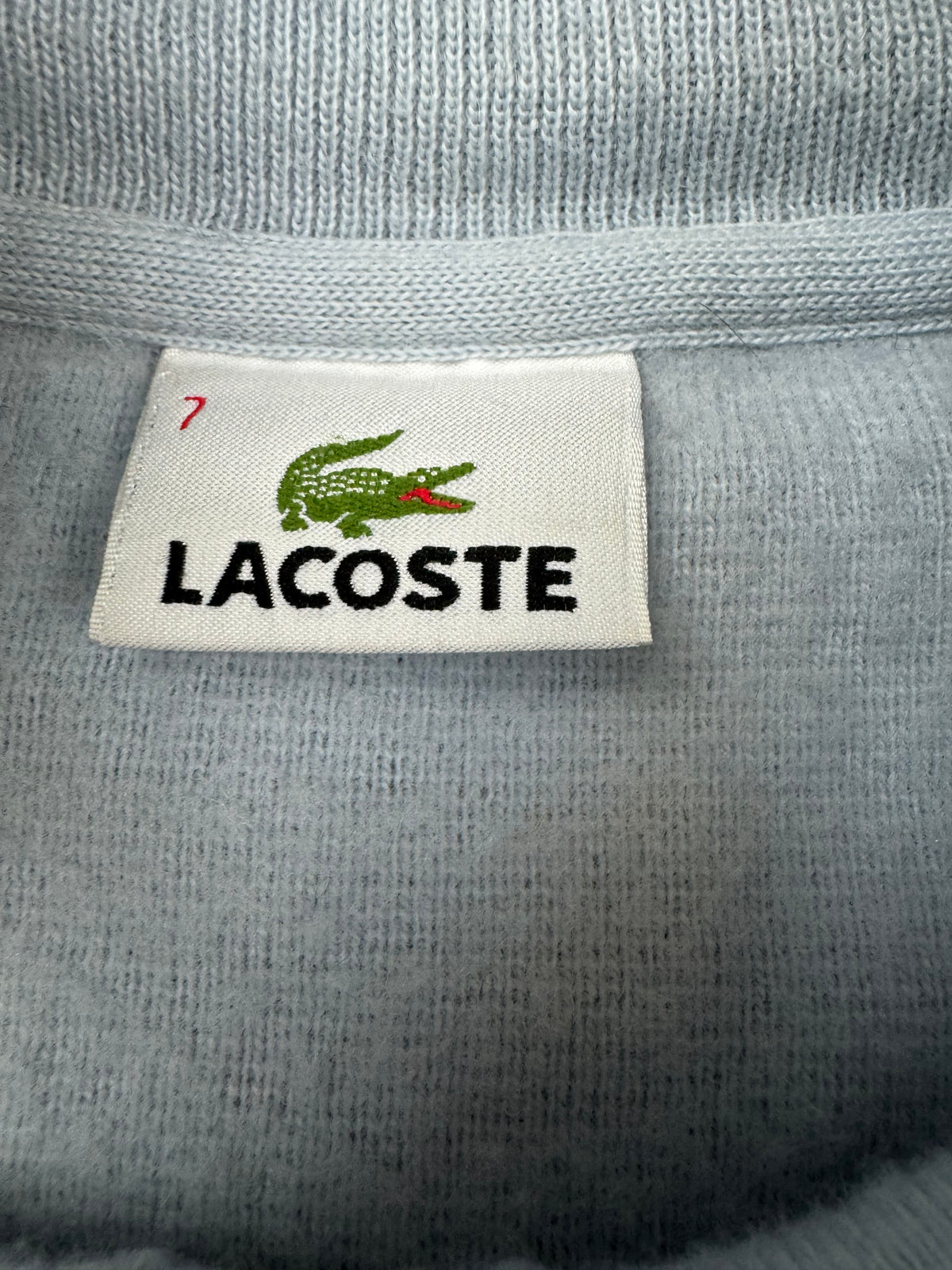 vintage babyblue Lacoste sweatjacket {XL}