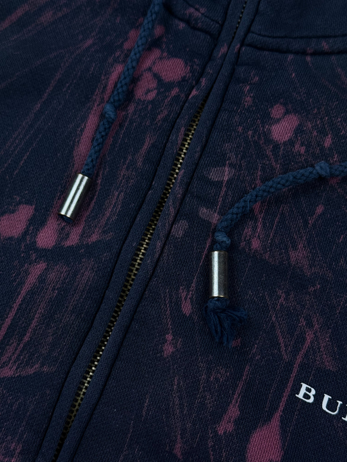 vintage Burberry tie dye sweatjacket