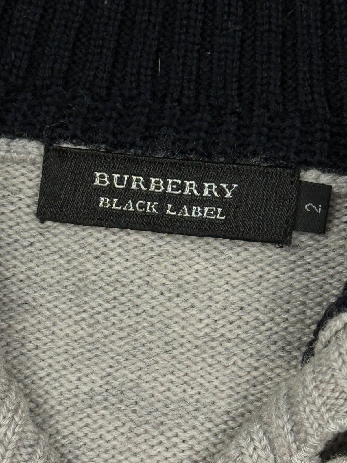 vintage Burberry quarterzip
