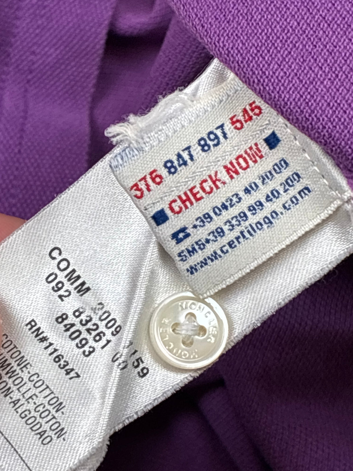 vintage Moncler polo {L}