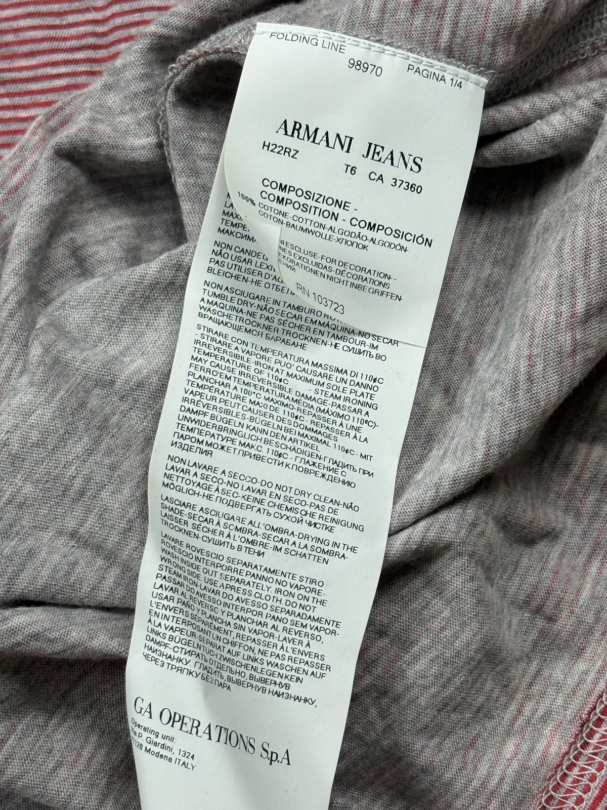 vintage Armani Jeans t-shirt