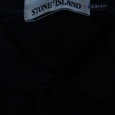 vintage black Stone Island polo {L}