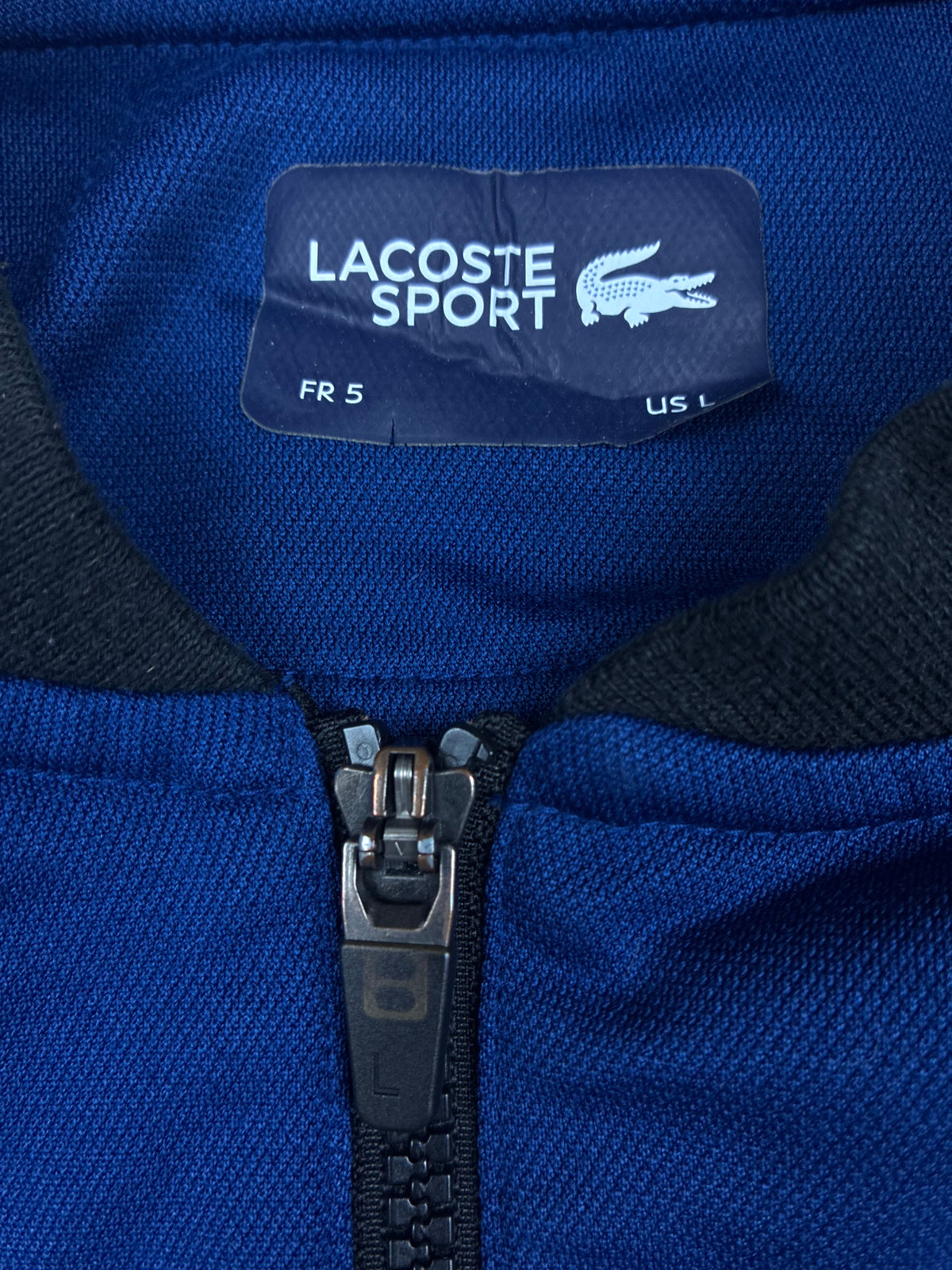 navyblue Lacoste sweatjacket {L}