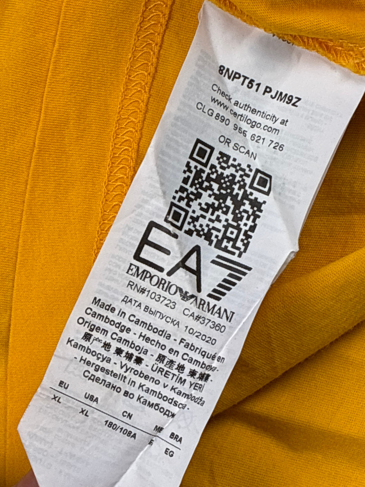 vintage Emporio Armani EA7 t-shirt {L}