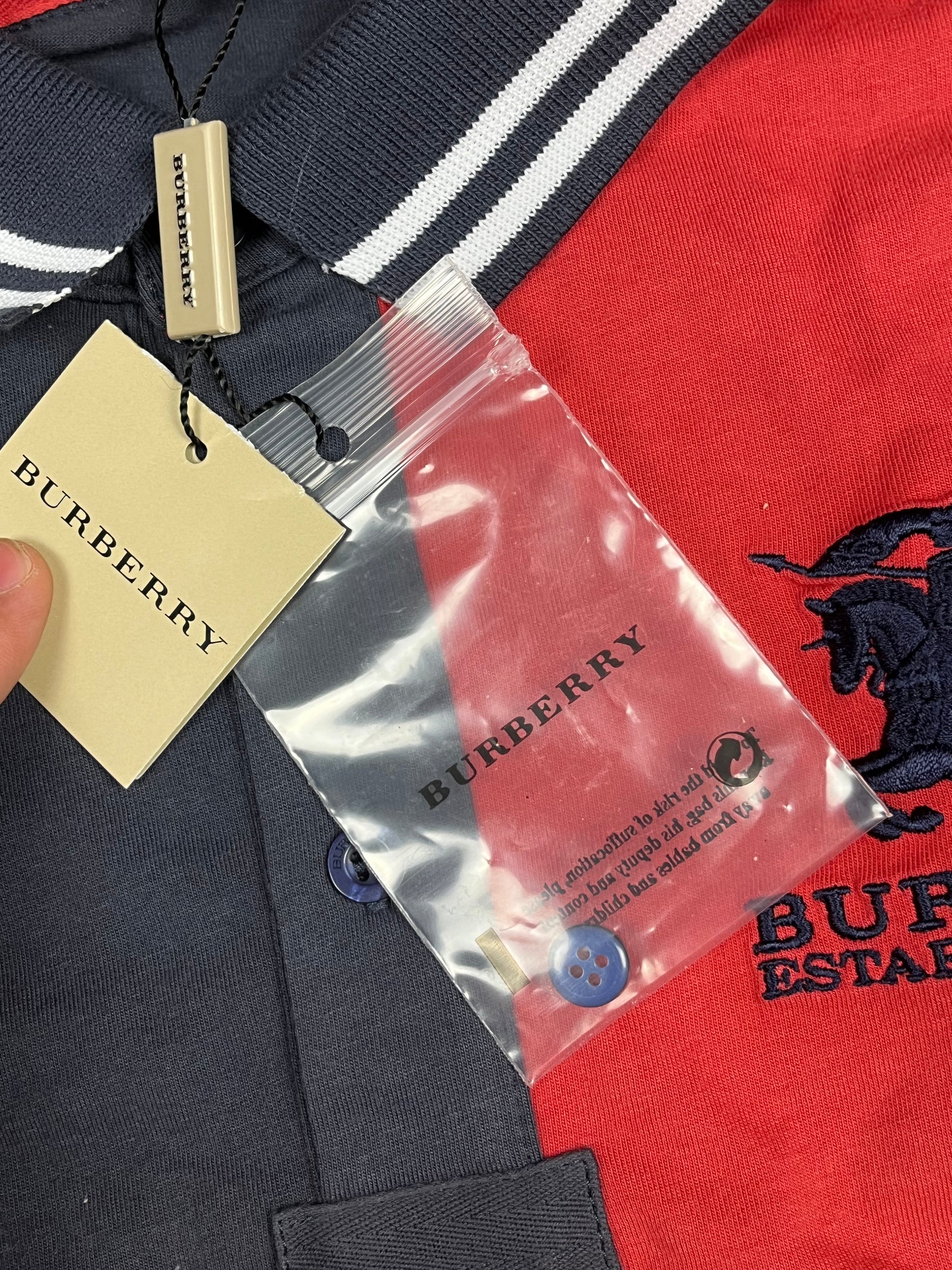 vintage Burberry long polo DSWT {XS}