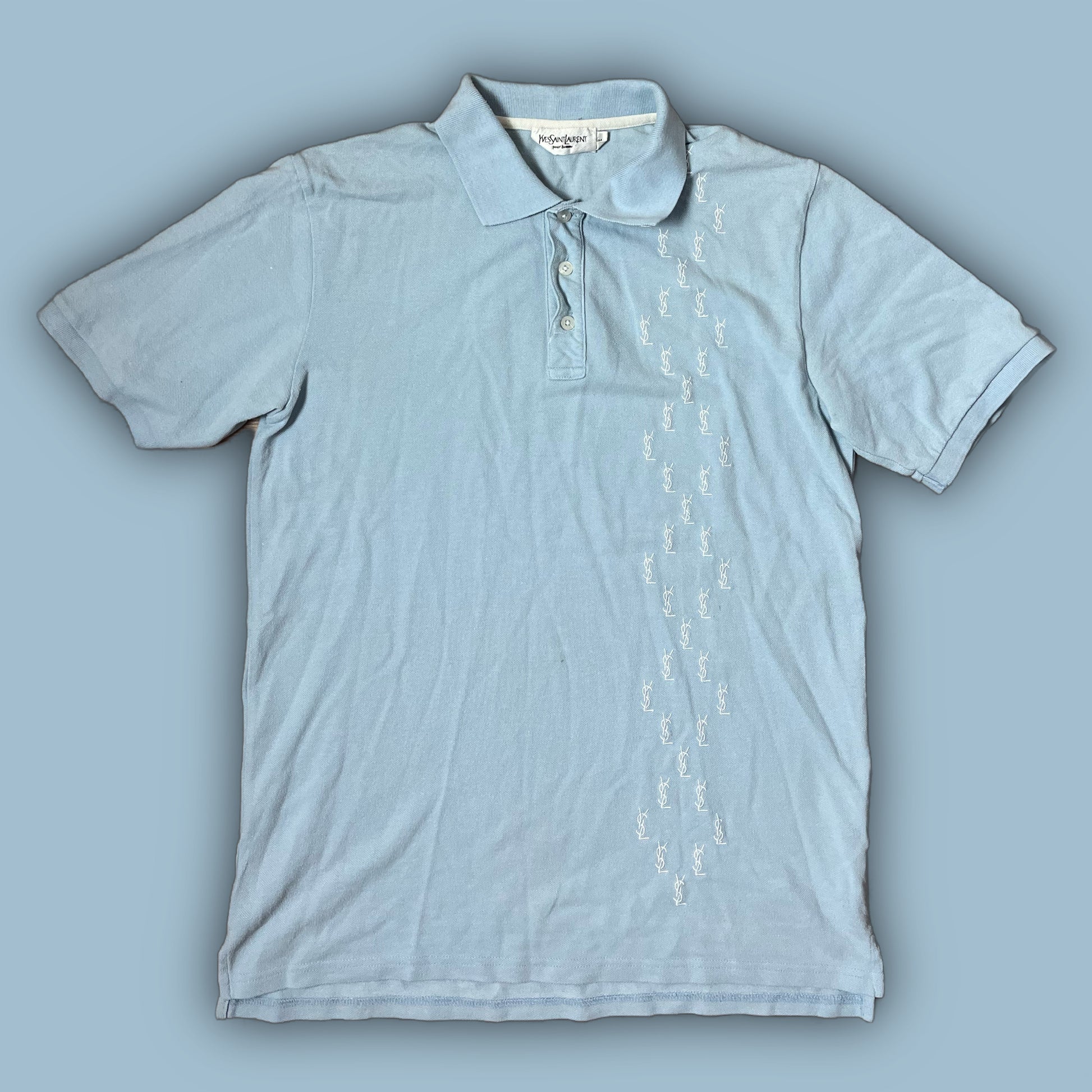 vintage babyblue Yves Saint Laurent polo {M}