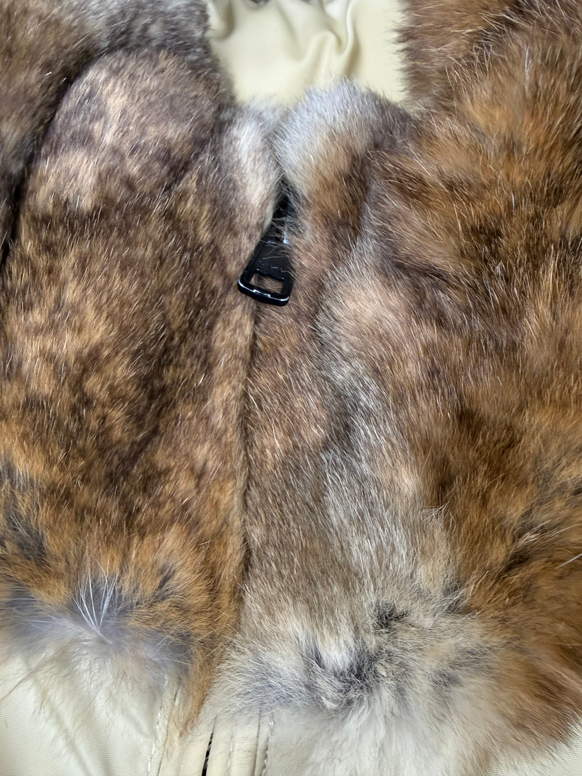 vintage Blauer winterjacket (real fur) {S}