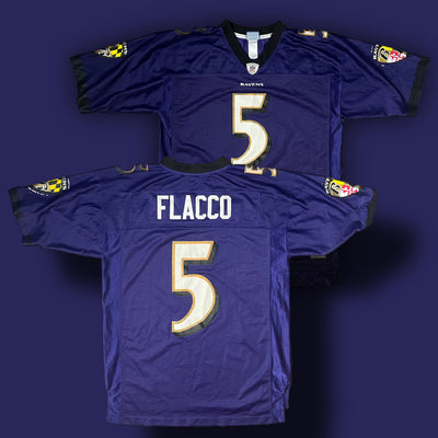 vintage Reebok RAVENS FLACCO5 Americanfootball jersey NFL {L}