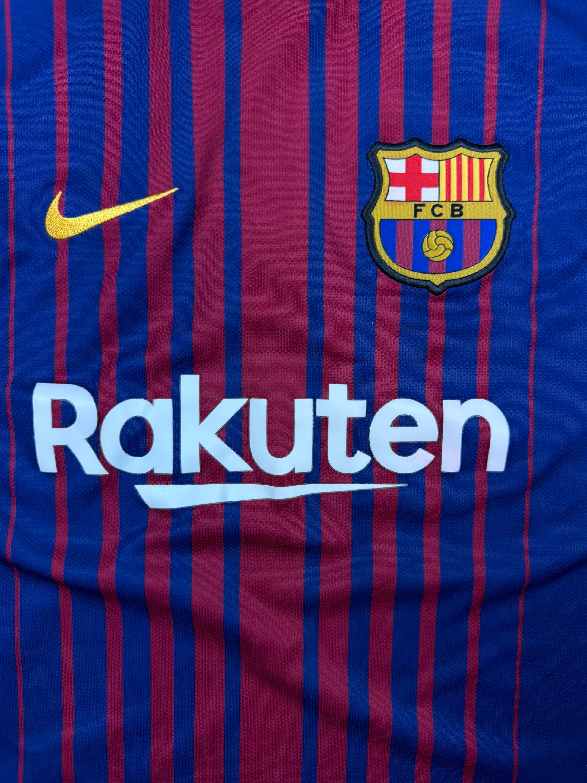 blue Nike Fc Barcelona home jersey {S}