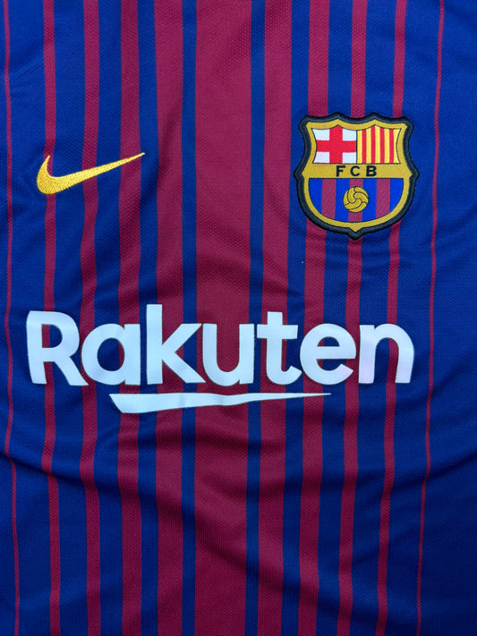 blue Nike Fc Barcelona home jersey {S}
