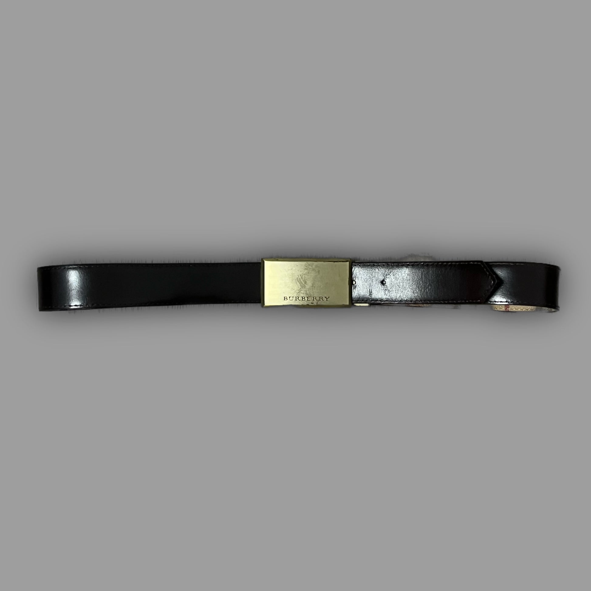 vintage reversible Burberry belt fullset