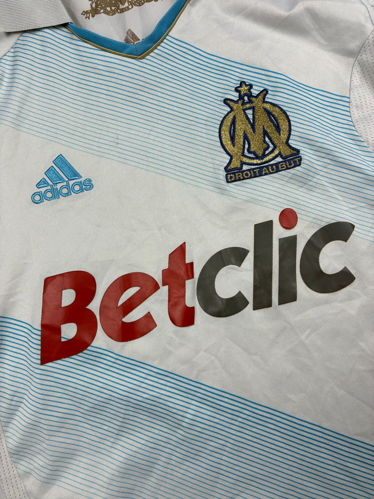 vintage Adidas Olympique Marseille home jersey {S}