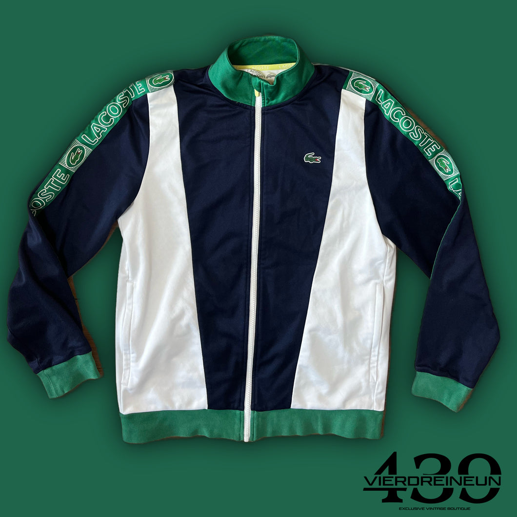 white Lacoste trackjacket {M}