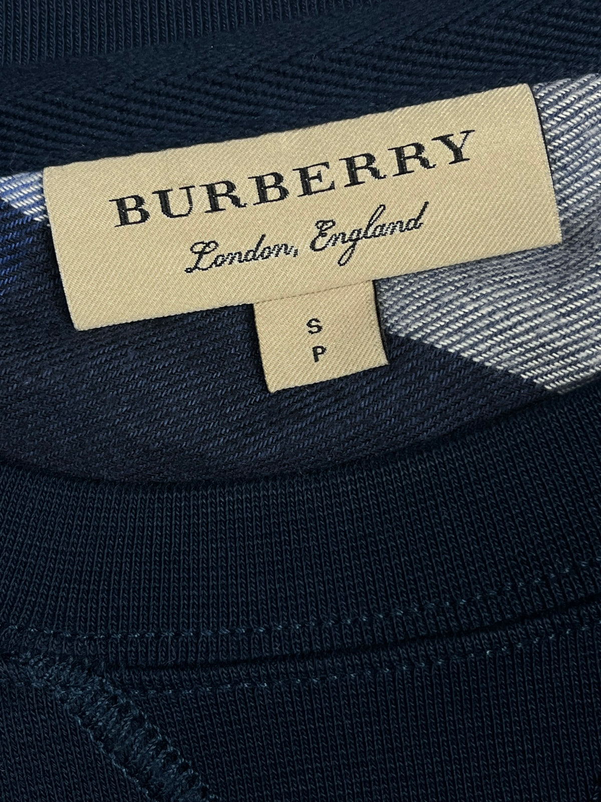 vintage navyblue Burberry sweater {S}