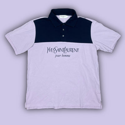 vintage YSL Yves Saint Laurent spellout polo {L}