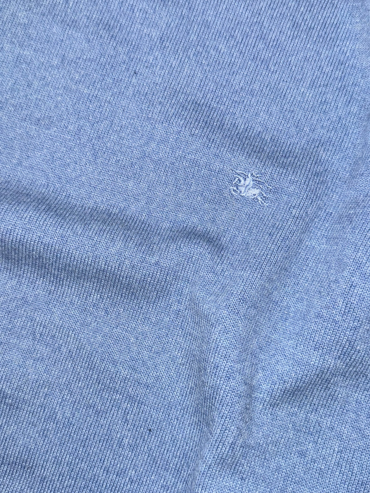 vintage babyblue Burberry knittedsweater {L}