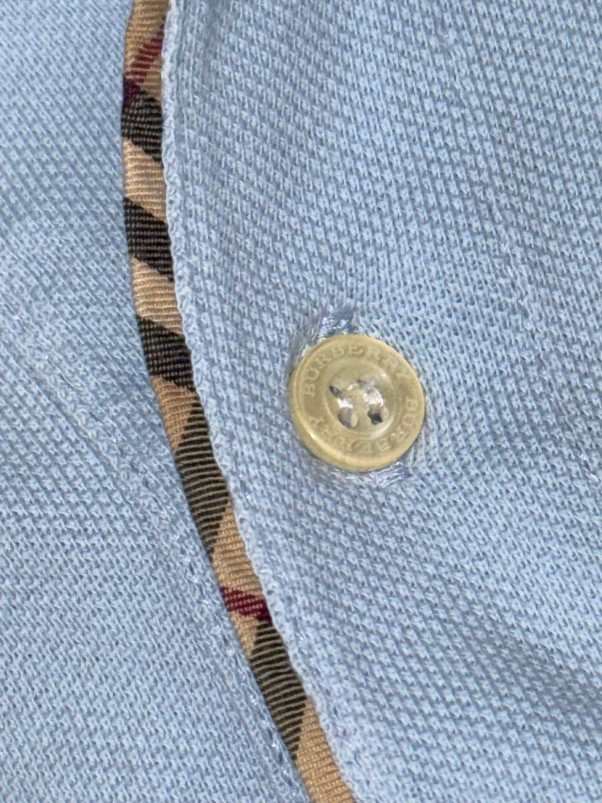 vintage babyblue Burberry polo