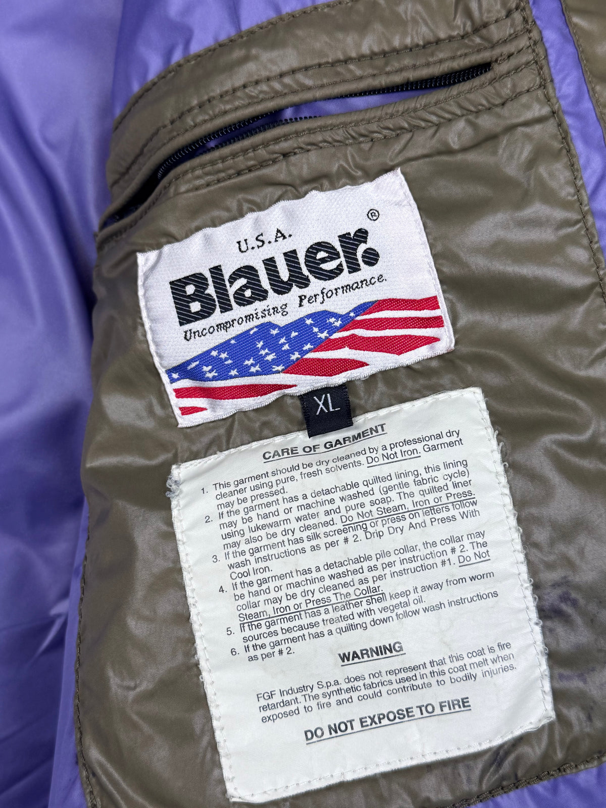 vintage Blauer winterjacket {XL}