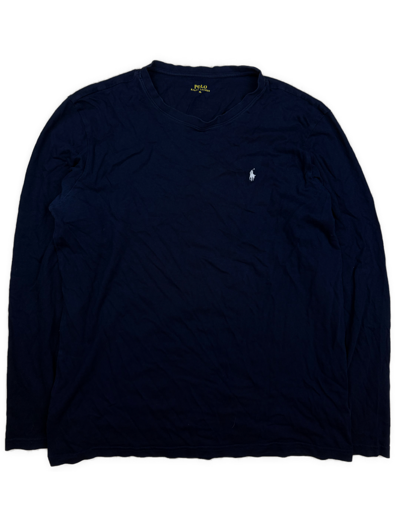 vintage navyblue Polo Ralph Lauren longsleeve {XL}