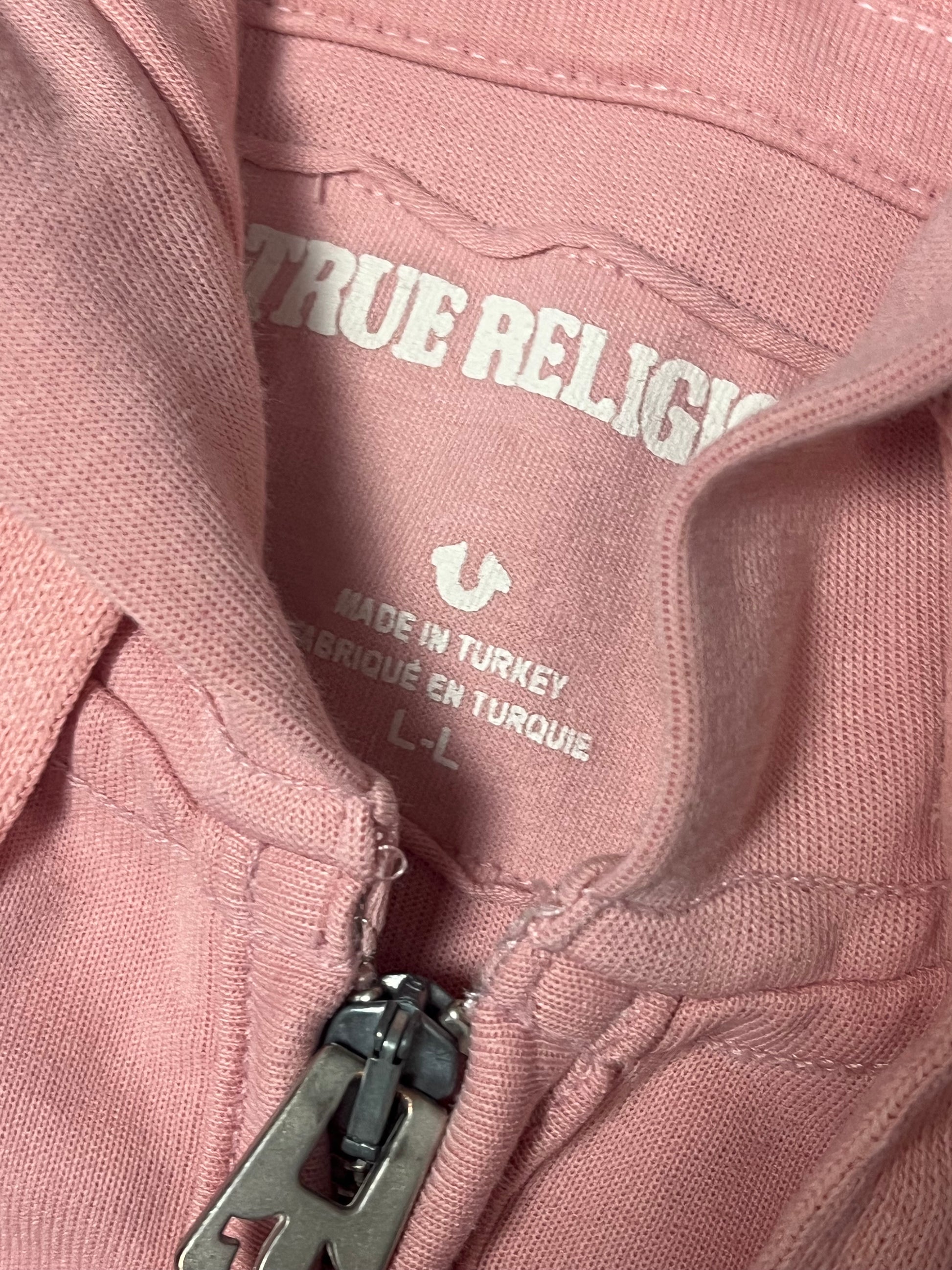 vintage pink True Religion sweatjacket {L}