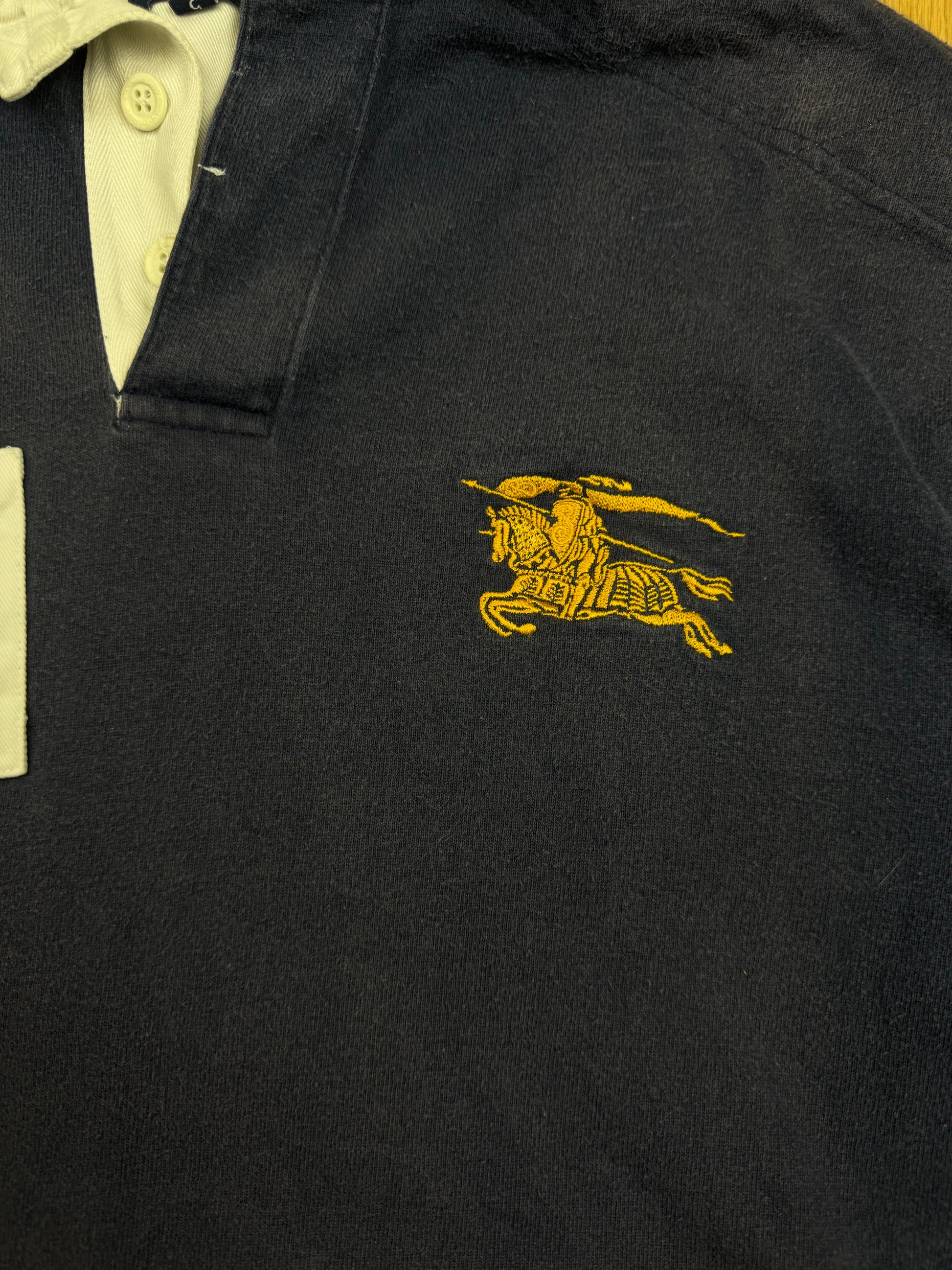 vintage Burberry polo long {L}