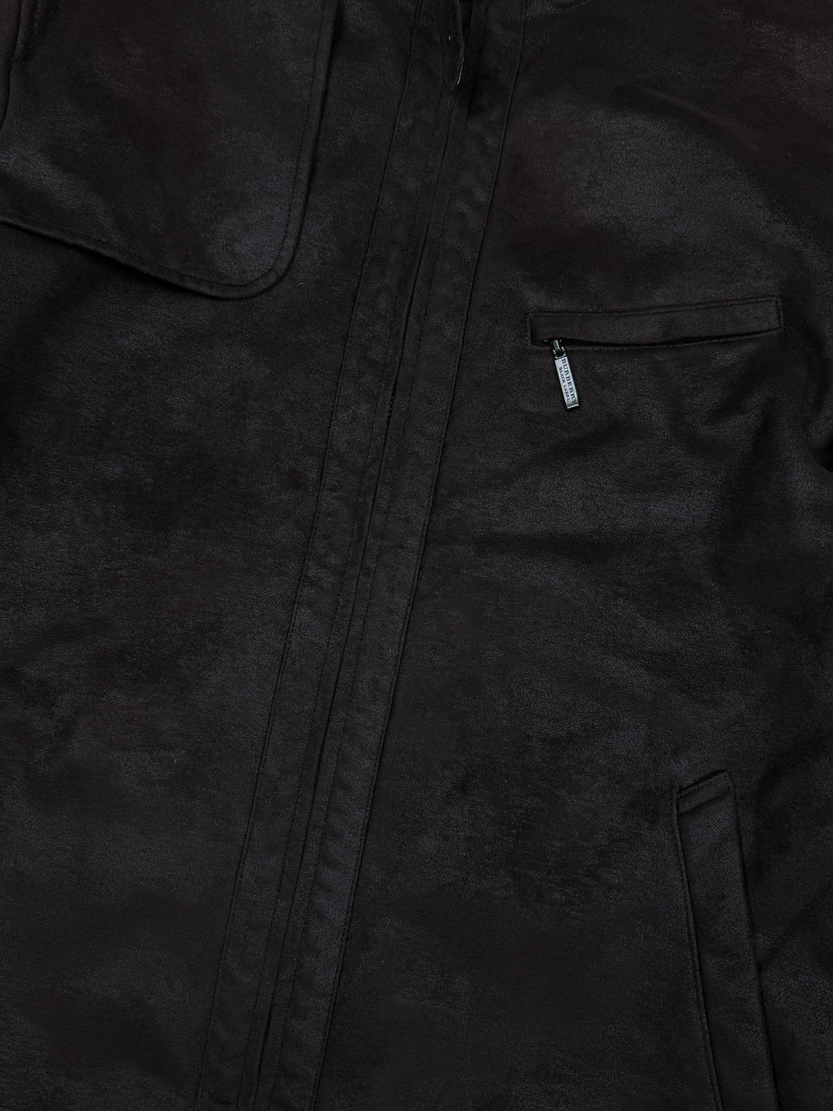 vintage Burberry Black Label wildleatherjacket {L}