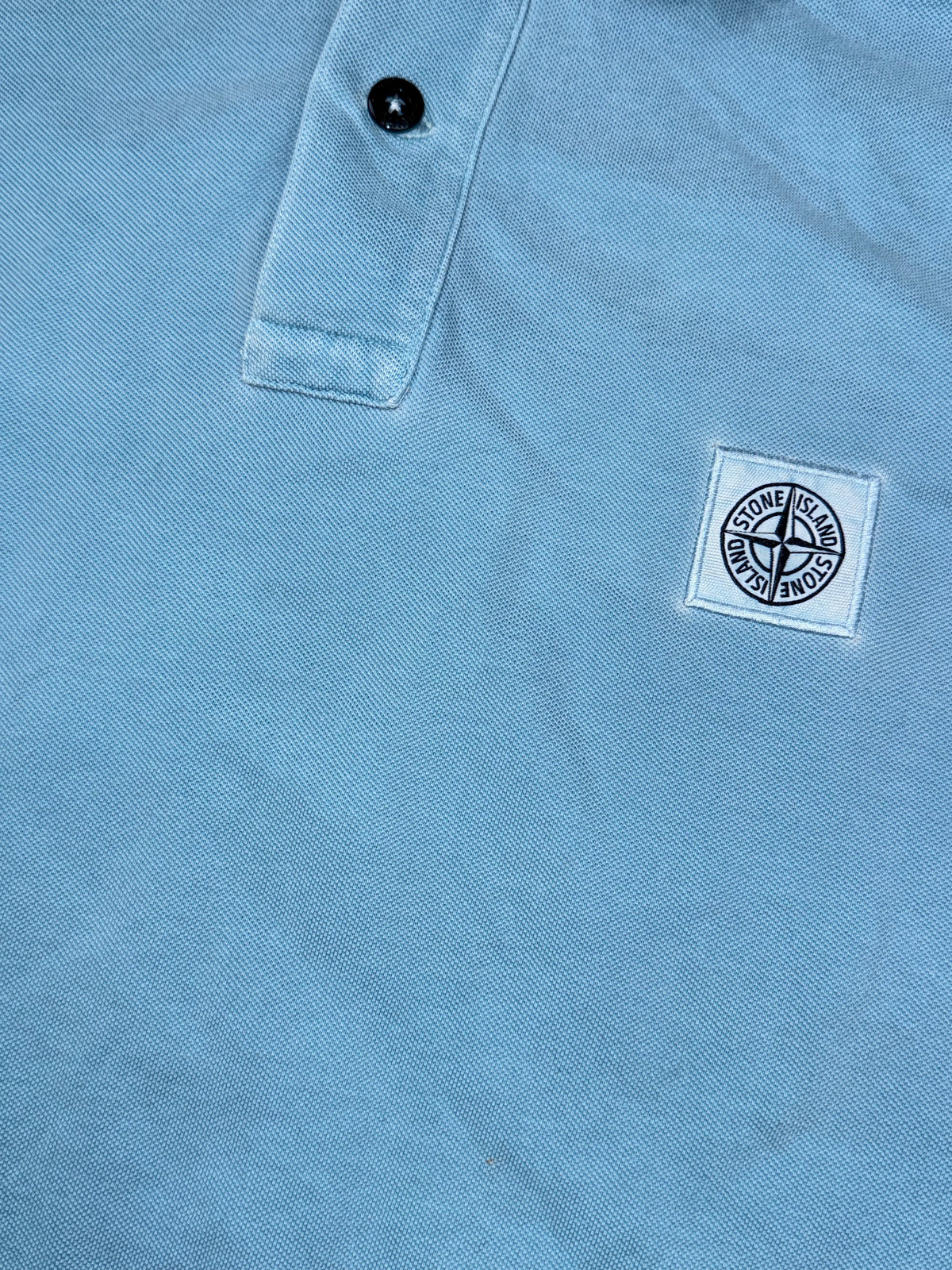vintage babyblue Stone Island polo {L}
