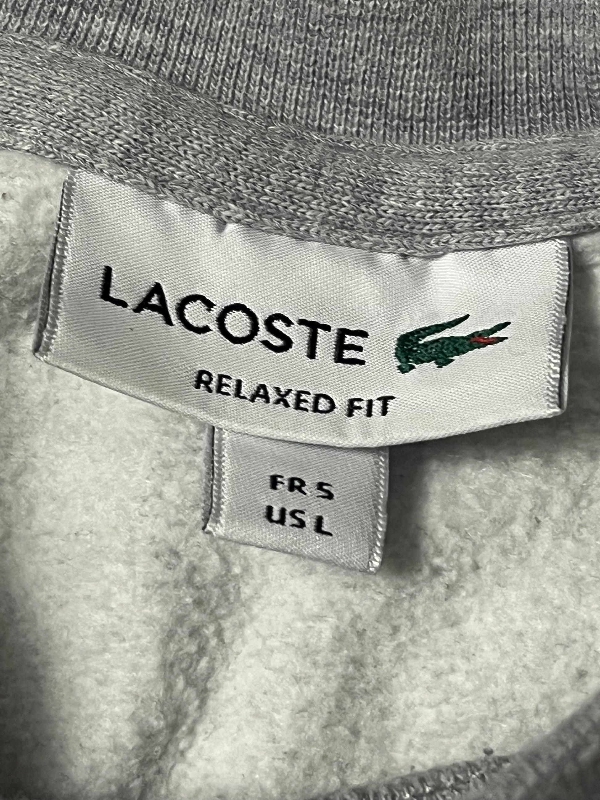 grey Lacoste sweater {L}