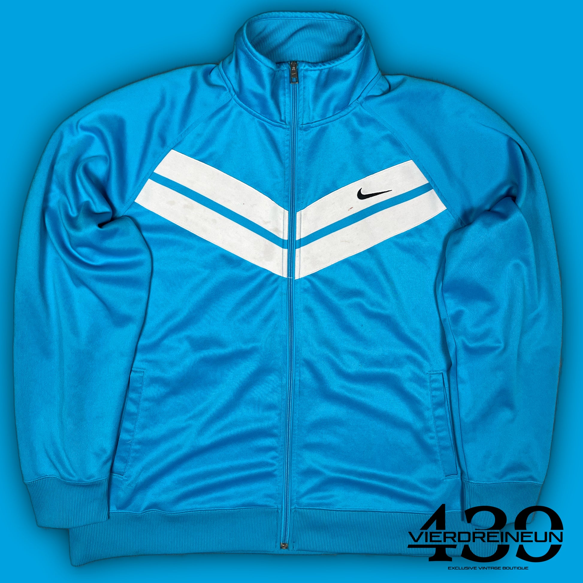 vintage babyblue Nike trackjacket {XL}