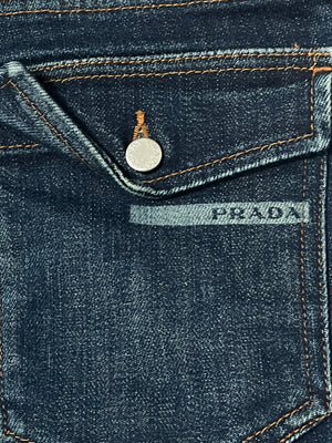 vintage Prada 3/4 jeans {S}