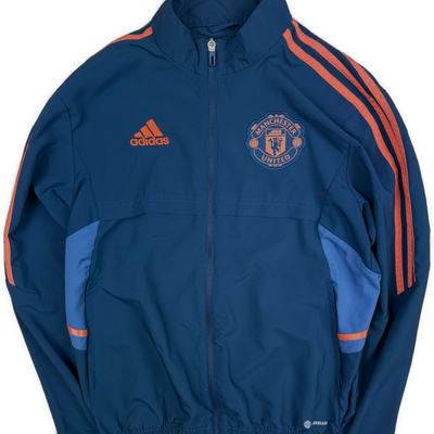 navyblue Adidas Manchester United windbreaker {S}