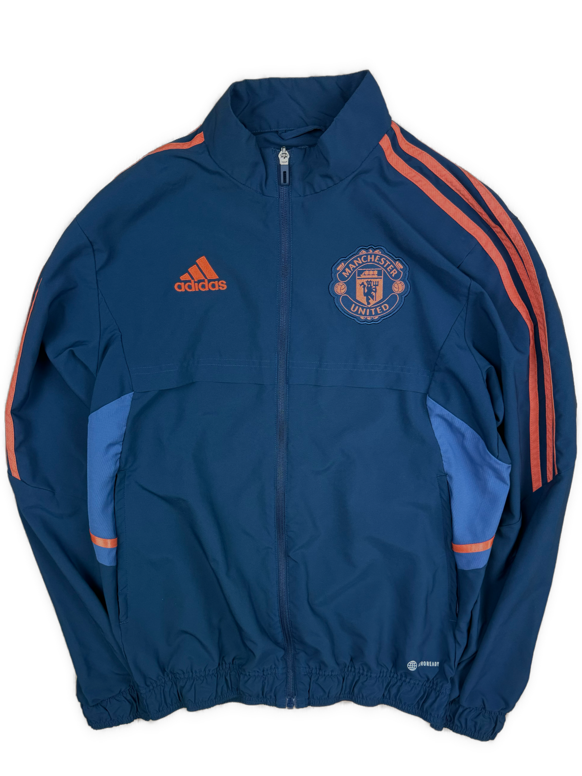 navyblue Adidas Manchester United windbreaker {S}