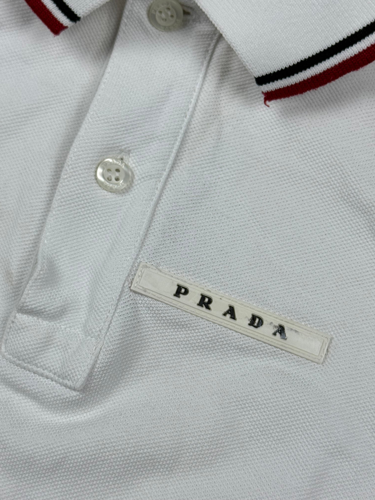 white Prada polo
