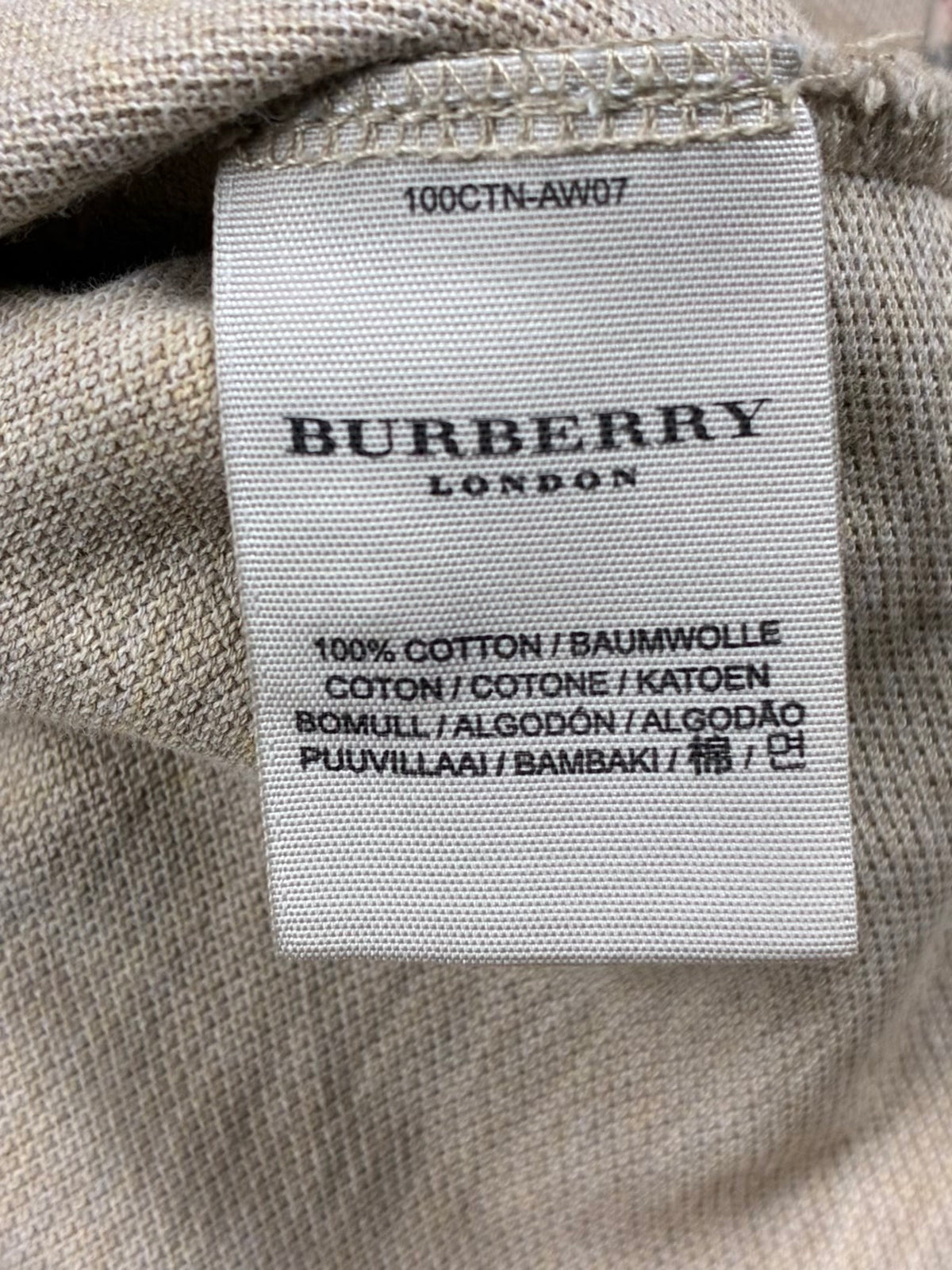 vintage Burberry polo long {L}