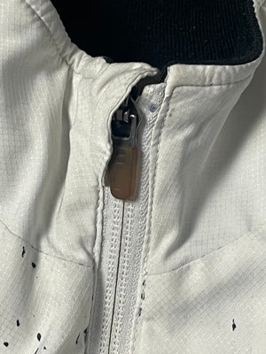 white Lacoste windbreaker {S}