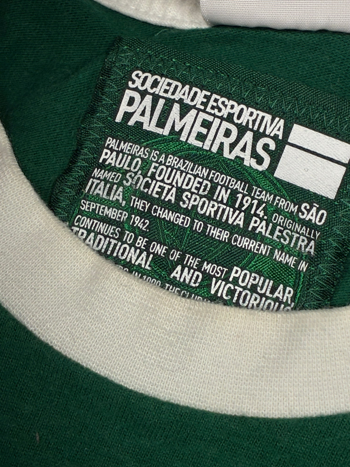 vintage Adidas Palmeiras t-shirt {L}
