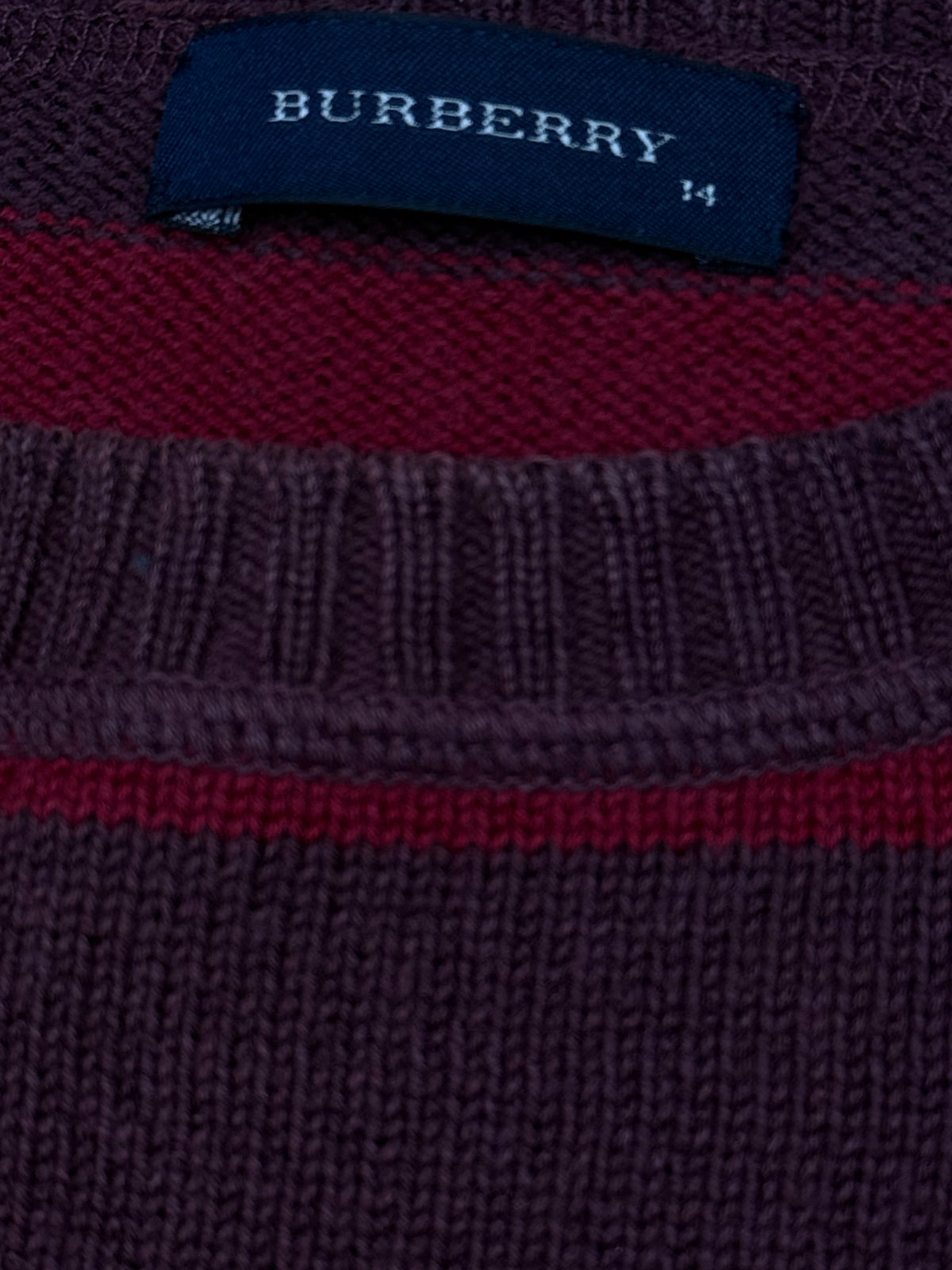 vintage Burberry knittedsweater {S}