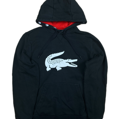 black Lacoste hoodie {M}