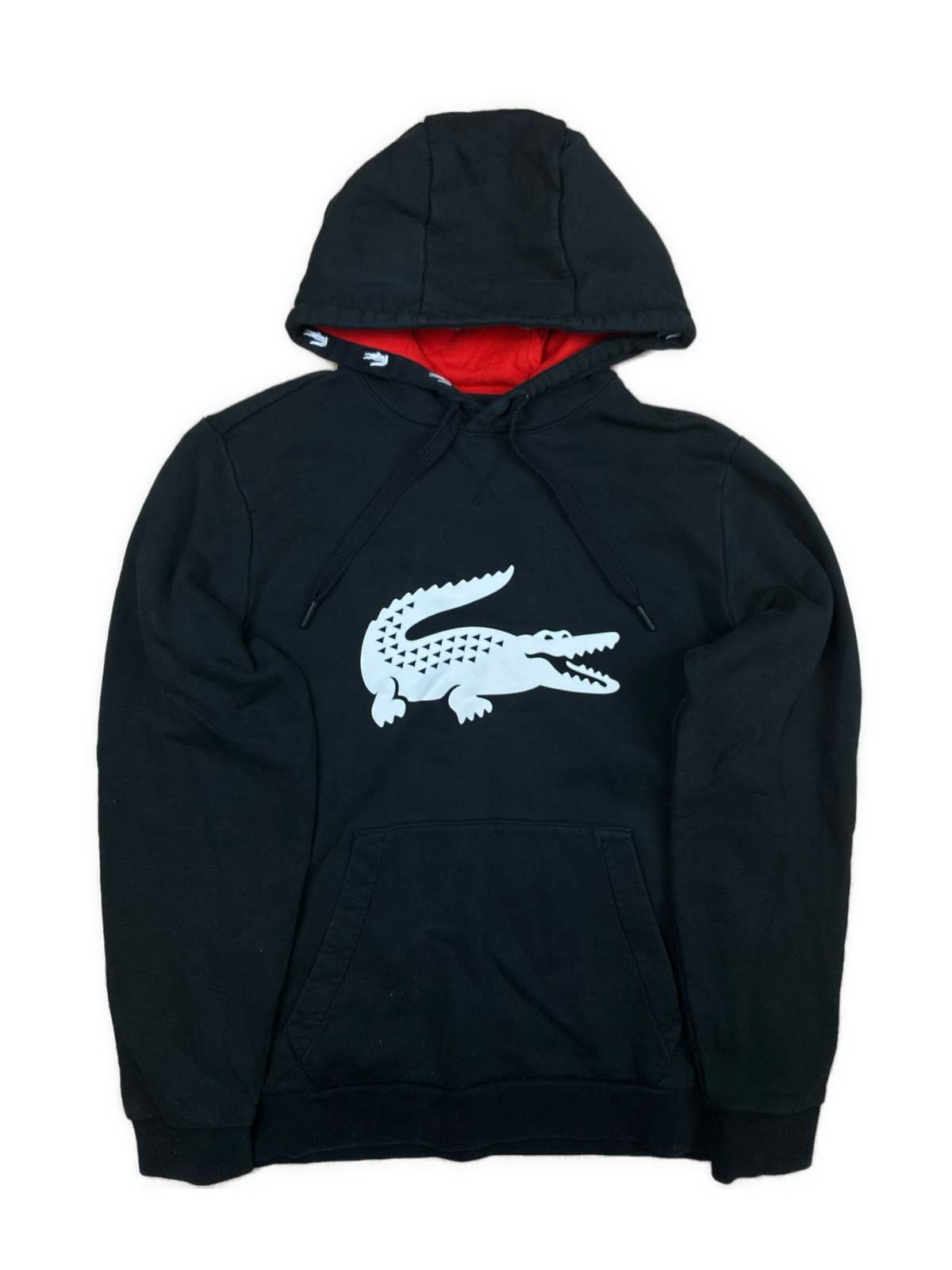 black Lacoste hoodie {M}