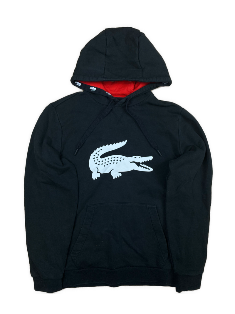 black Lacoste hoodie {M}